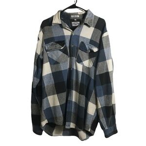 Eagle Crest plaid heavyweight button down shirt jacket. Sz XLT